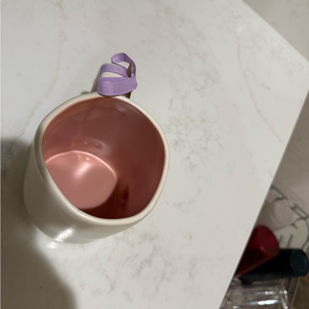 Rae Dunn Hip Hop Bunny Mug with Floral Design - Picture 4 of 9